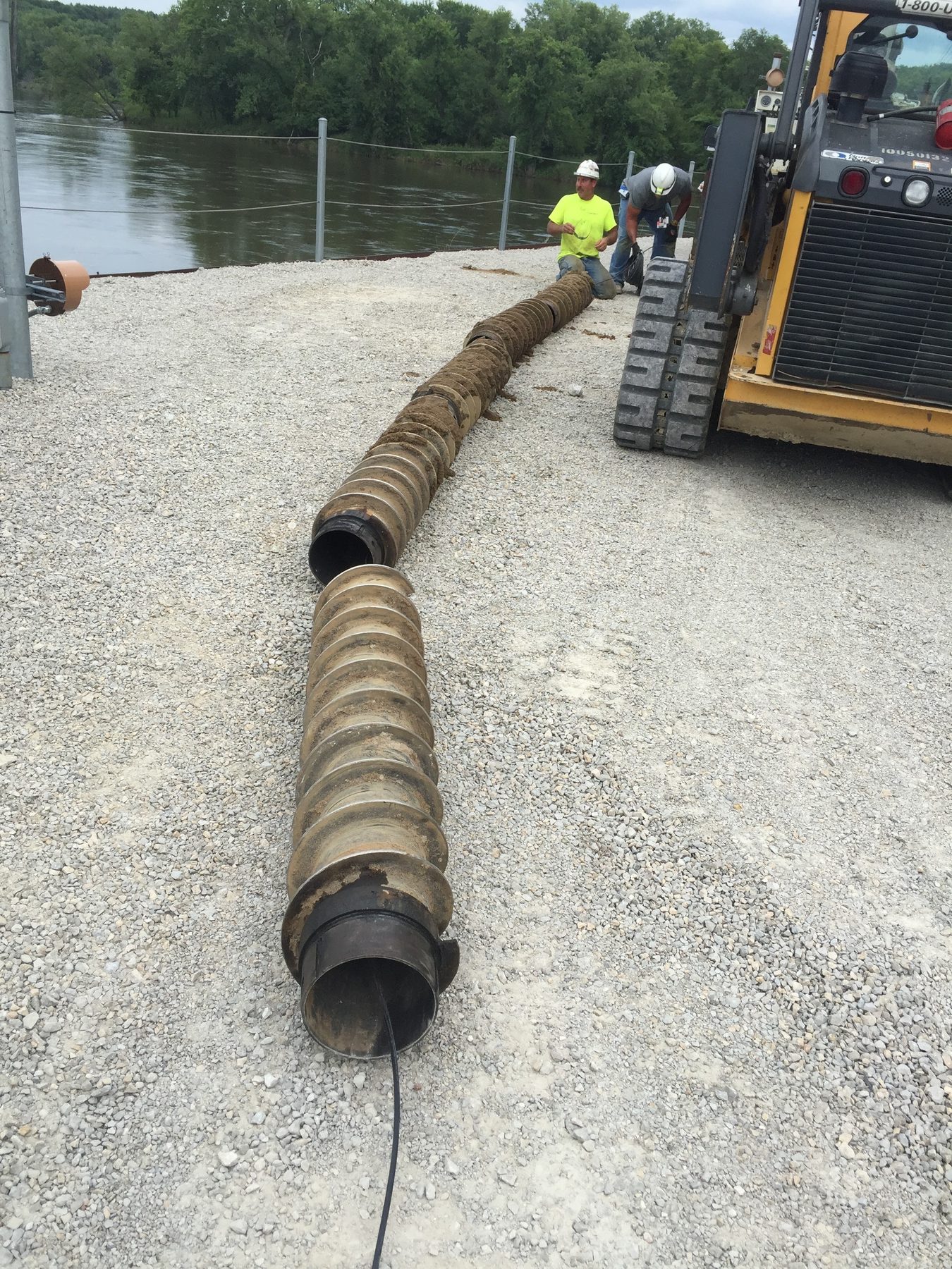 Hollow Stem Auger Anode Loading